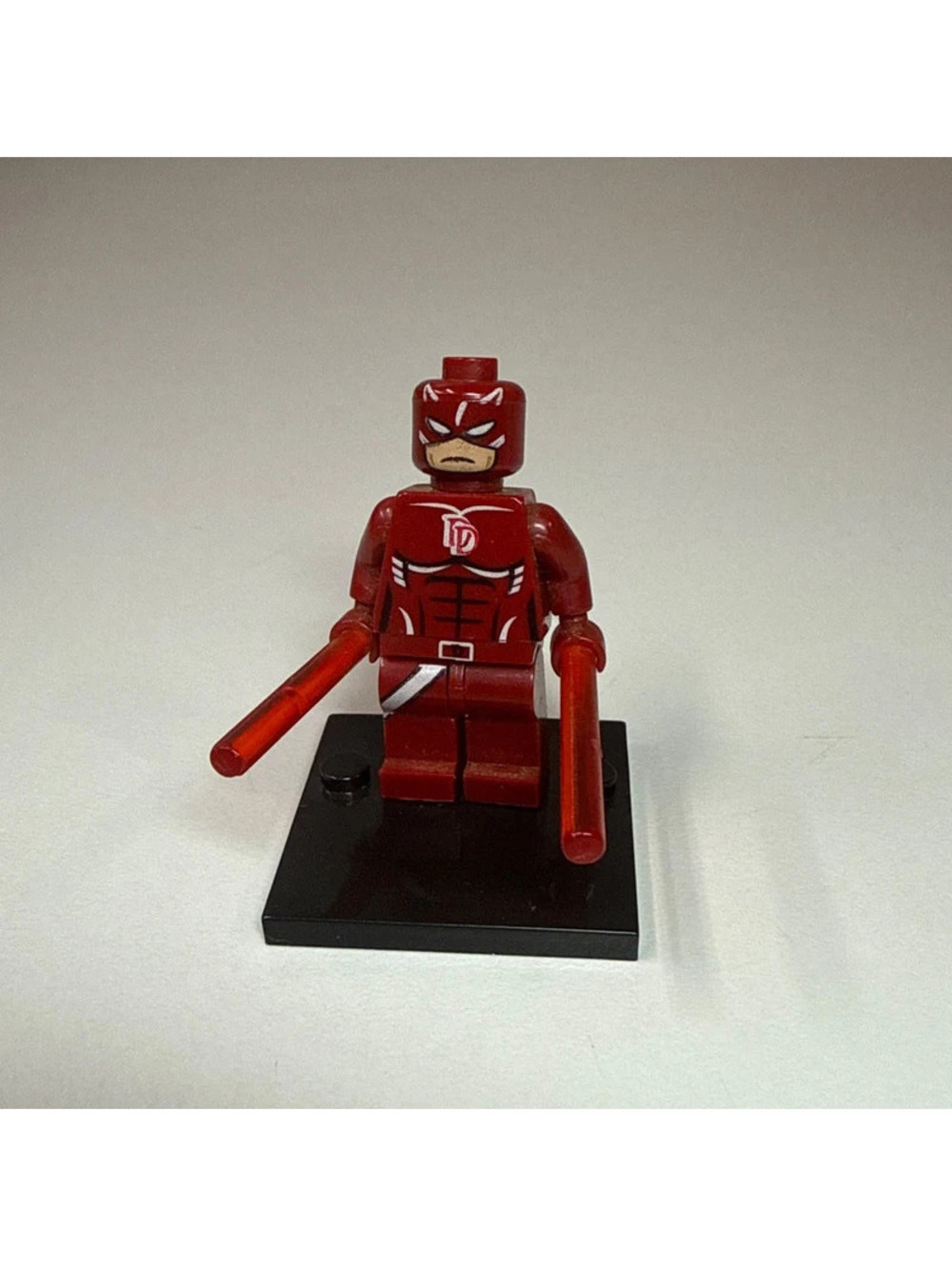 LEGO Daredevil Costume Minifigure all red with accessories